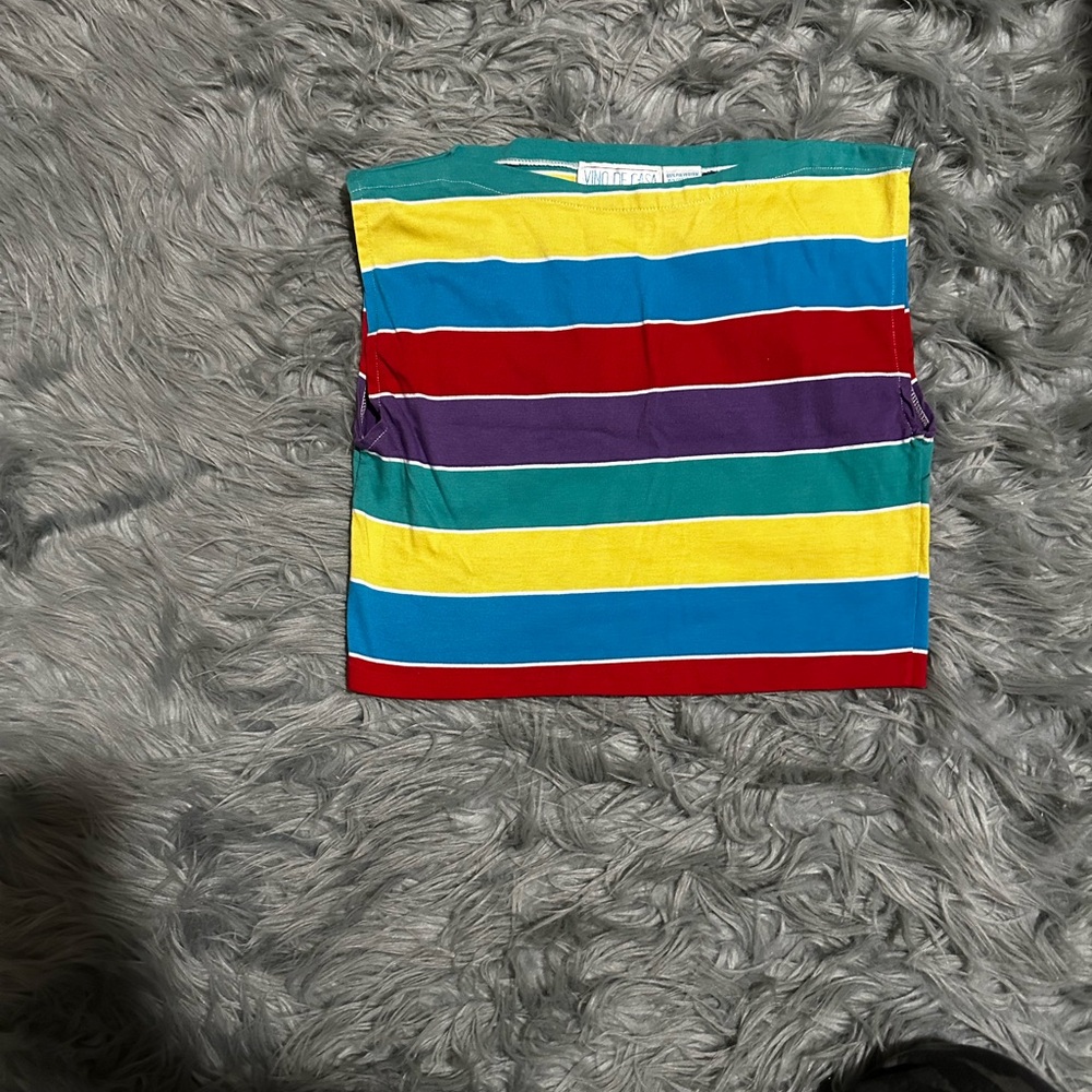 Adorable striped crop top